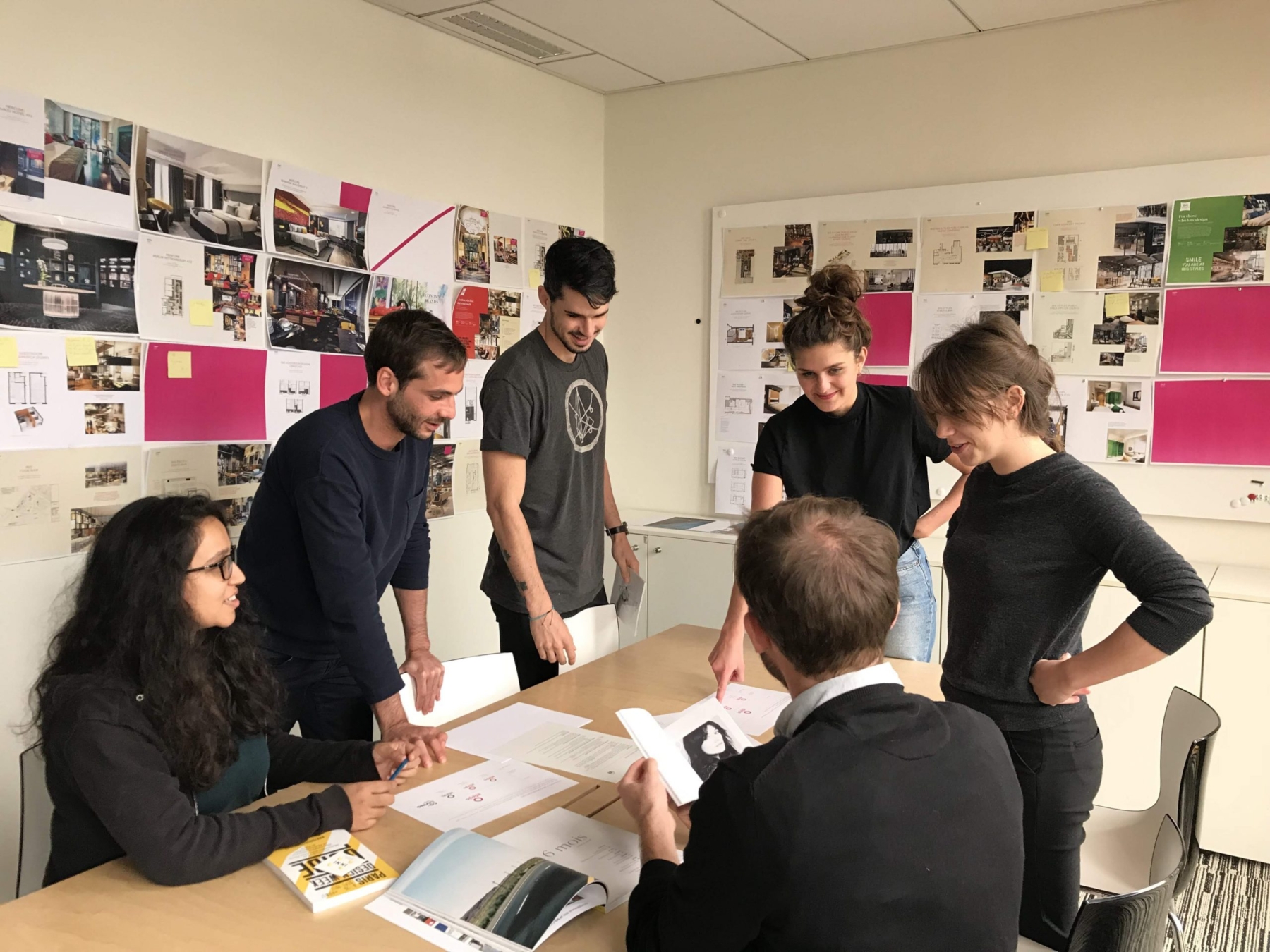 EIL interns at work